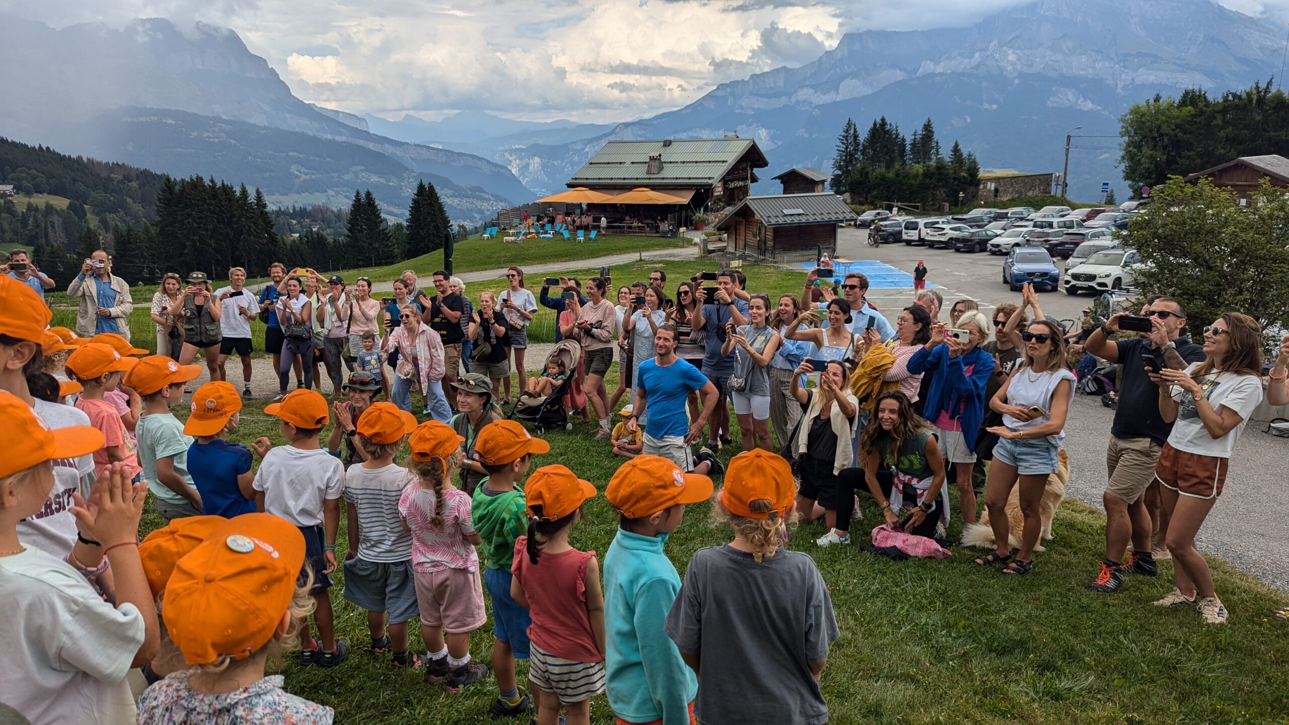 Parents rassurés lors d’un stage à Megève