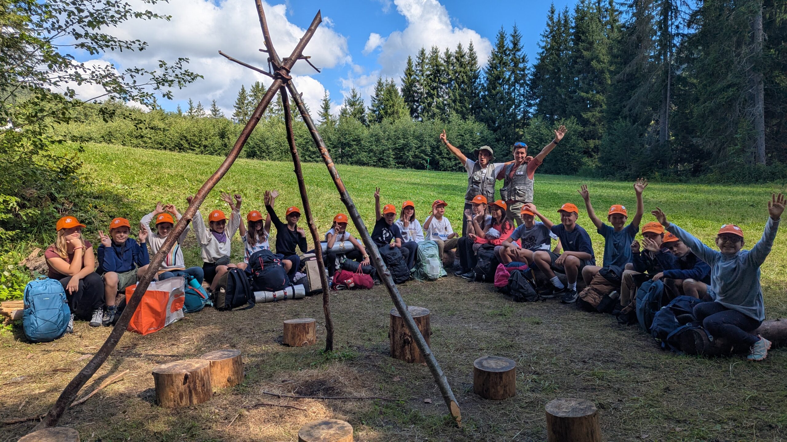 Groupe Chamois - stage enfant 9 à 13 ans avec bivouac à Megève